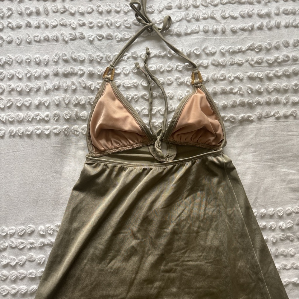 Badgley Mischka one piece swimsuit dress - Picture 3 of 4